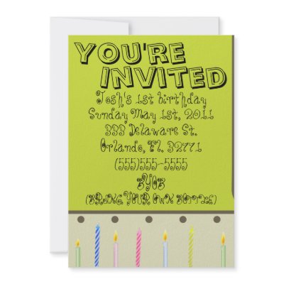 baby boy or girl birthday card invitaion personalized invites by DesignsbySylvia