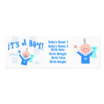 Baby Boy Personailzed Photo Announcement Card business cards