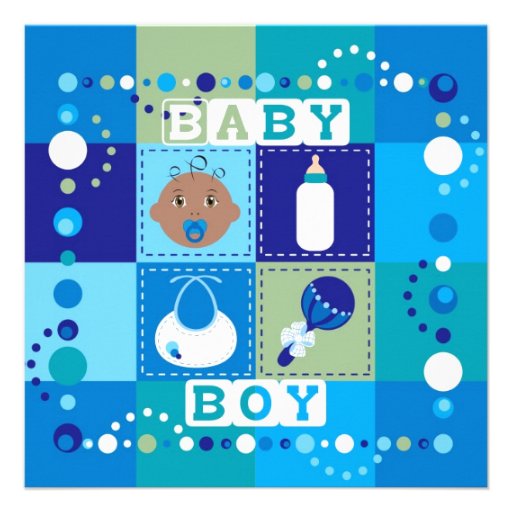 Baby Boy Personalized Invitations