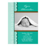Baby Boy Photo Birth Announcement