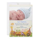 Baby Boy Photo Birth Announcements: ChooChoo Train