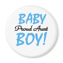 Baby Boy Proud Aunt Refrigerator Magnets