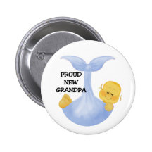 Baby Boy Proud Grandpa Buttons