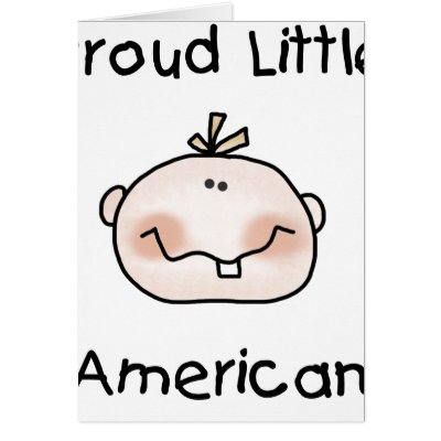 Baby Boy Proud Little American Card by toddlersplace