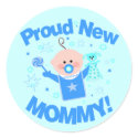 Baby Boy Proud Mom Sticker