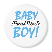 Baby Boy Proud Uncle Fridge Magnets