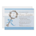 Baby Boy Rattle Shower Invitation invitation