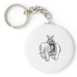 Baby Boy Riding Elephant Good Luck Charm Key Chain