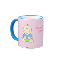 Baby Boy Ringer Coffee Mug