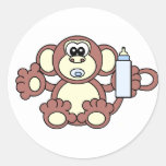 BABY BOY ROUND STICKERS
