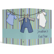 Baby Boy´s First Year binders by RainbowCards Baby Boy´s First Year binders