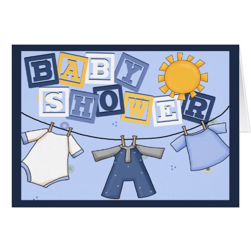 Baby Boy Shower Card Zazzle