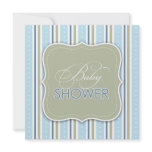 Baby Boy Shower Flat Invitation