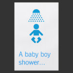 Baby boy shower flyers