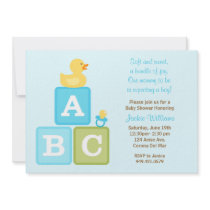 Baby Boy Shower Invitation