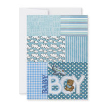 Baby Boy Shower Custom Invitation