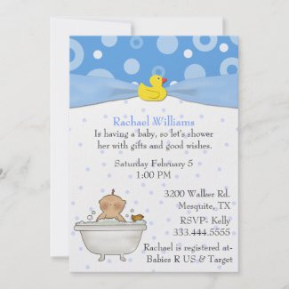 Baby Boy Shower Invitation invitation