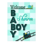 BABY BOY SHOWER - INVITATION TEAL