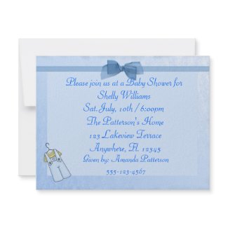 Baby Boy Shower Invite invitation