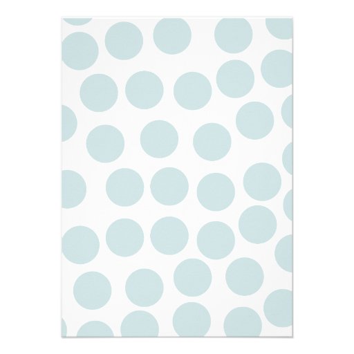 Baby boy shower polka dots umbrella frame blue invitations