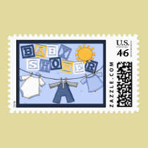 Baby Boy Shower stamps