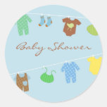 Baby Boy Shower Sticker