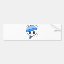 Baby Boy Skully Bumper Stickers
