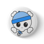 Baby Boy Skully Button