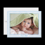 Baby Boy Stripes & Dots Baby Picture Announcement