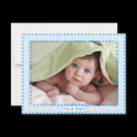 Baby Boy Stripes & Dots Baby Picture Announcement