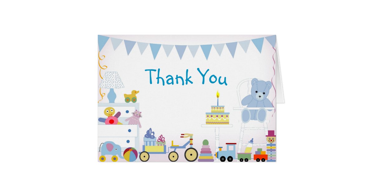 Baby Boy Thank you Card | Zazzle