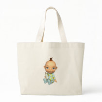 Baby Boy Toon Diaper Tote Bag