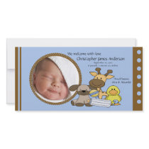 Baby Boy Toys PHOTO Birth Announcement photo cards
