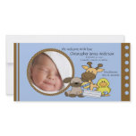 Baby Boy Toys PHOTO Birth Announcement Photo Greeting Card