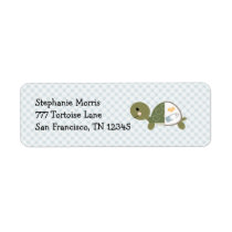 Baby Boy Turtle Return Address Labels Custom