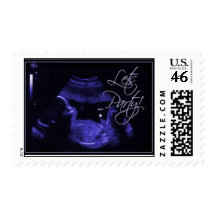 Baby Boy Ultrasound Postage