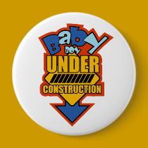Baby Boy Under Construction Button