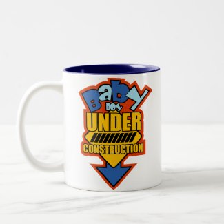 Baby Boy Under Construction Mug mug