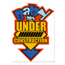 BABY boy UNDER CONSTRUCTION posters
