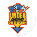 BABY boy UNDER CONSTRUCTION Sticker
