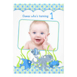 Baby Boy Under the Sea Cartoon Birthday Invitation