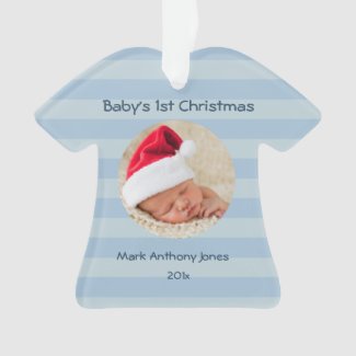 Baby Boy's First Christmas Acrylic Ornament