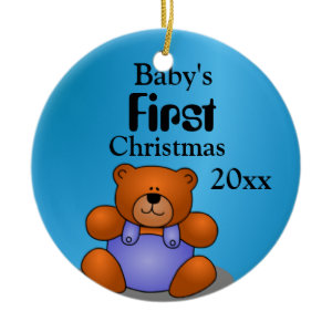 Baby Boy&#39;s First Christmas Ornament