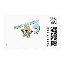Baby boys "guess who turned 2" design stamps