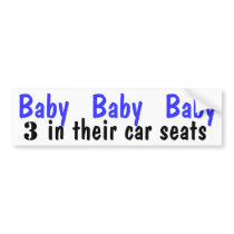 Baby Boys In Car bumper stickers