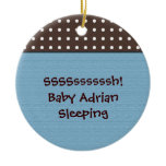 baby boy's room blue door hanger christmas ornaments