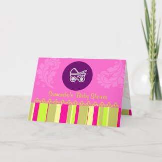 Baby Buggy Baby Shower Card card
