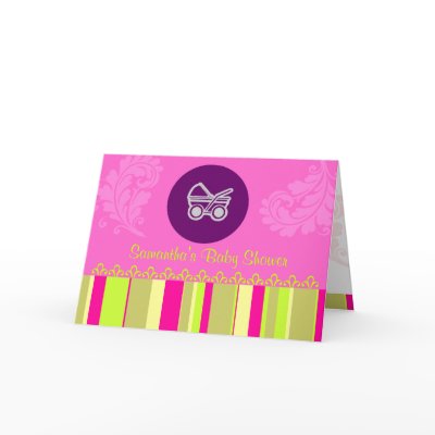 Baby Buggy Baby Shower Card by lulababy