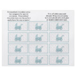 Baby Buggy Candybar Wrappers (Blue) Full Color Flyer