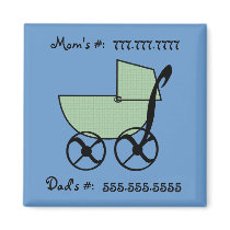 Baby Buggy Magnet